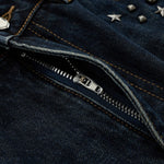 Vintage Studded Wide Leg Jeans