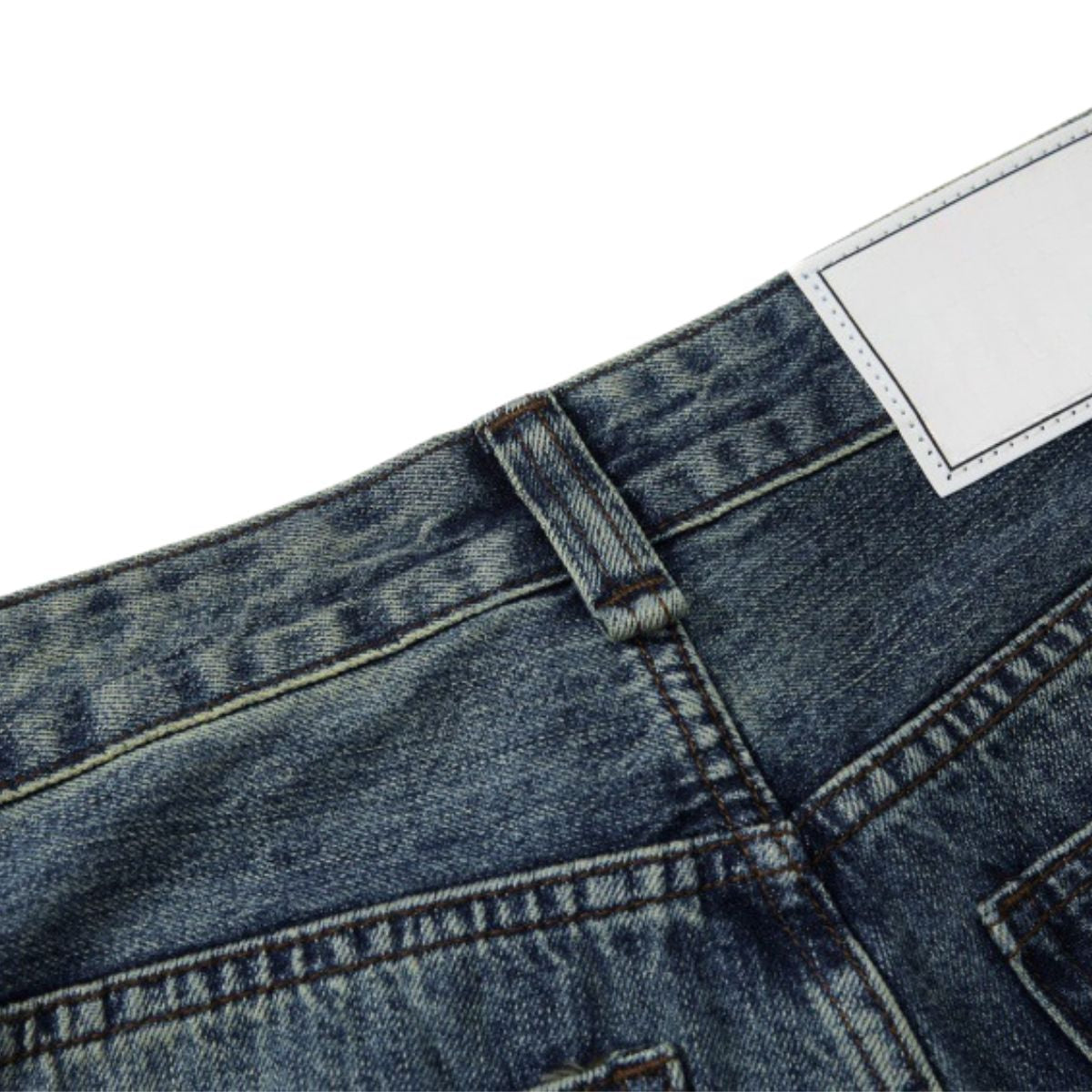 Men's Paint Splatter Washed Denim Wide Leg Pants Distressed Unique