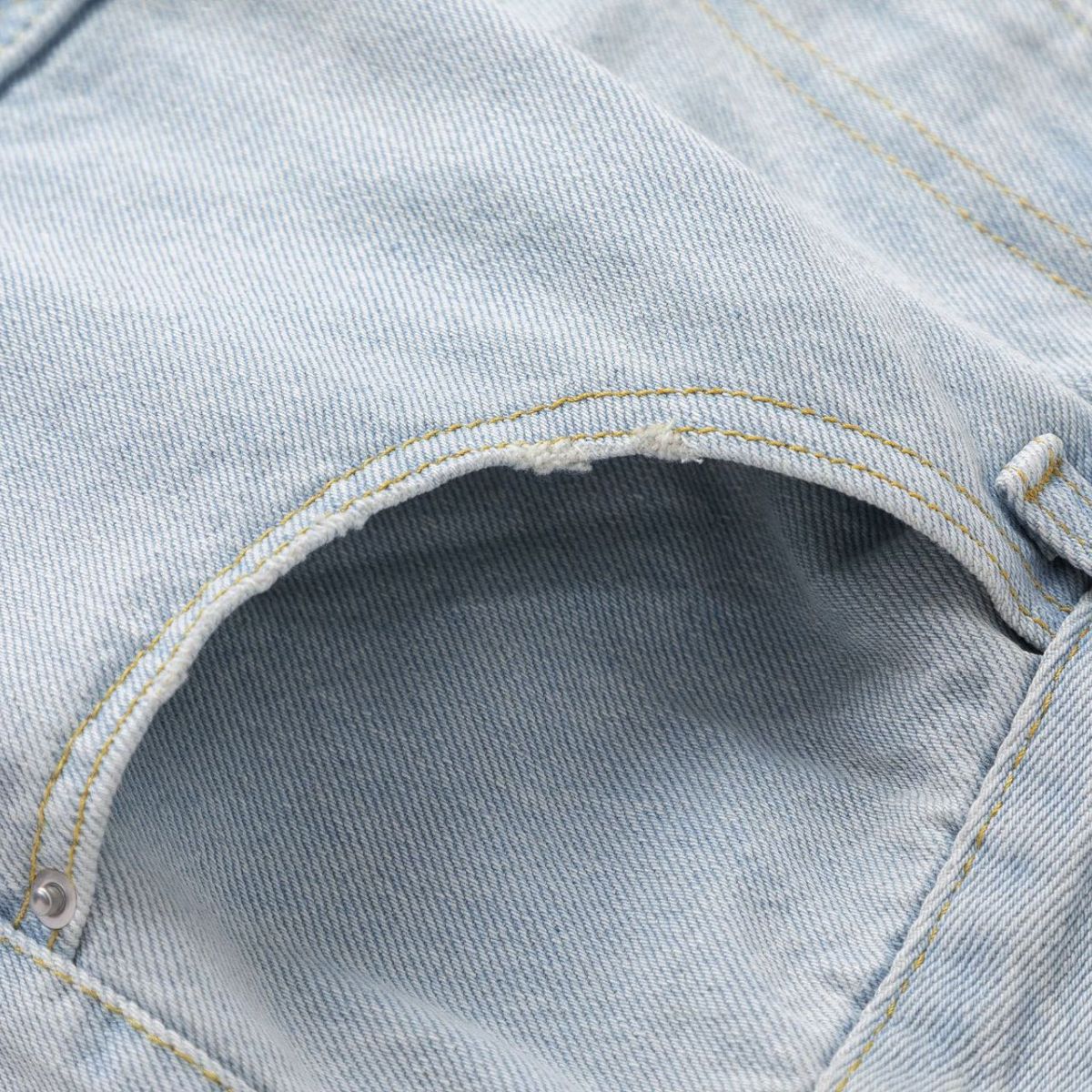 Vintage Washed Multi-Pocket Loose Cargo Jeans