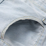 Vintage Washed Multi-Pocket Loose Cargo Jeans