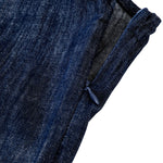 Denim Sleeveless Button-Front Pleated Dress