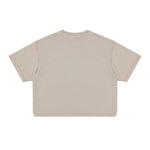 275G Heavyweight Cotton Coverstitch Cropped Tee