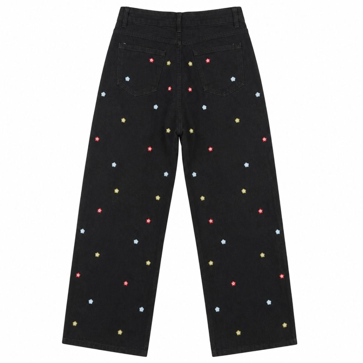 Vintage Rhinestone Straight Leg Jeans
