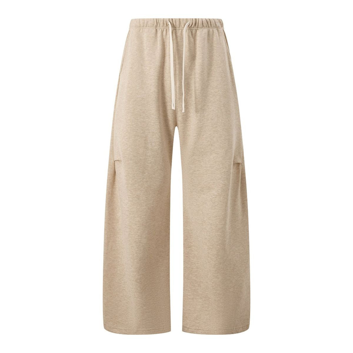 Quiet‑Luxury Old‑Money Heather Tailored Straight‑Leg Trousers