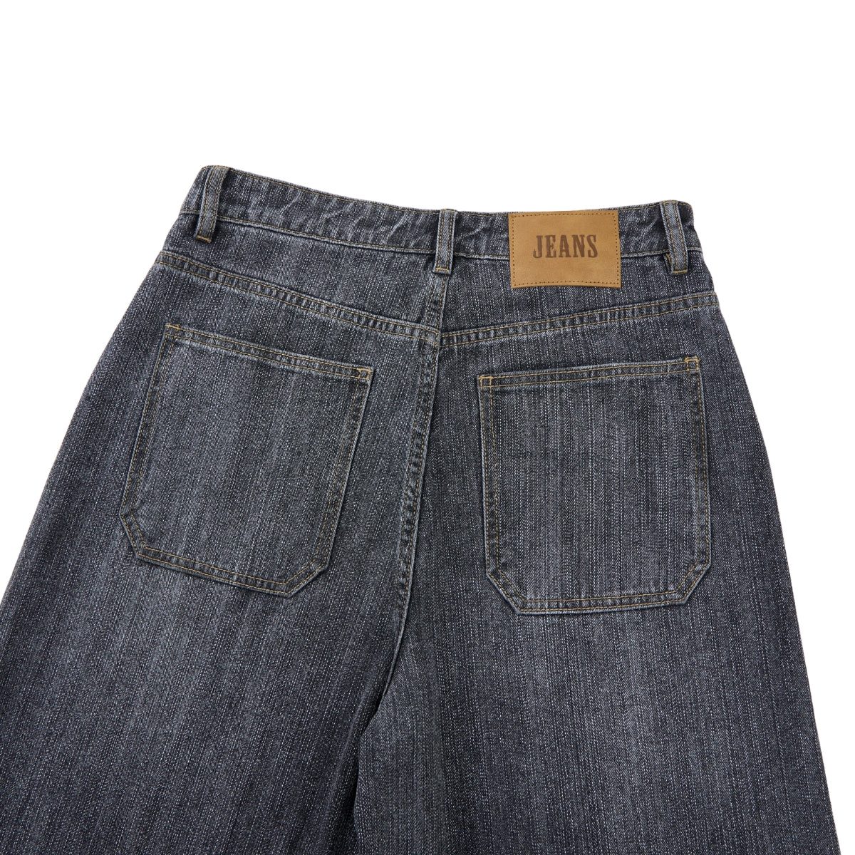 Vintage Washed Slub Distressed Baggy Denim Pants