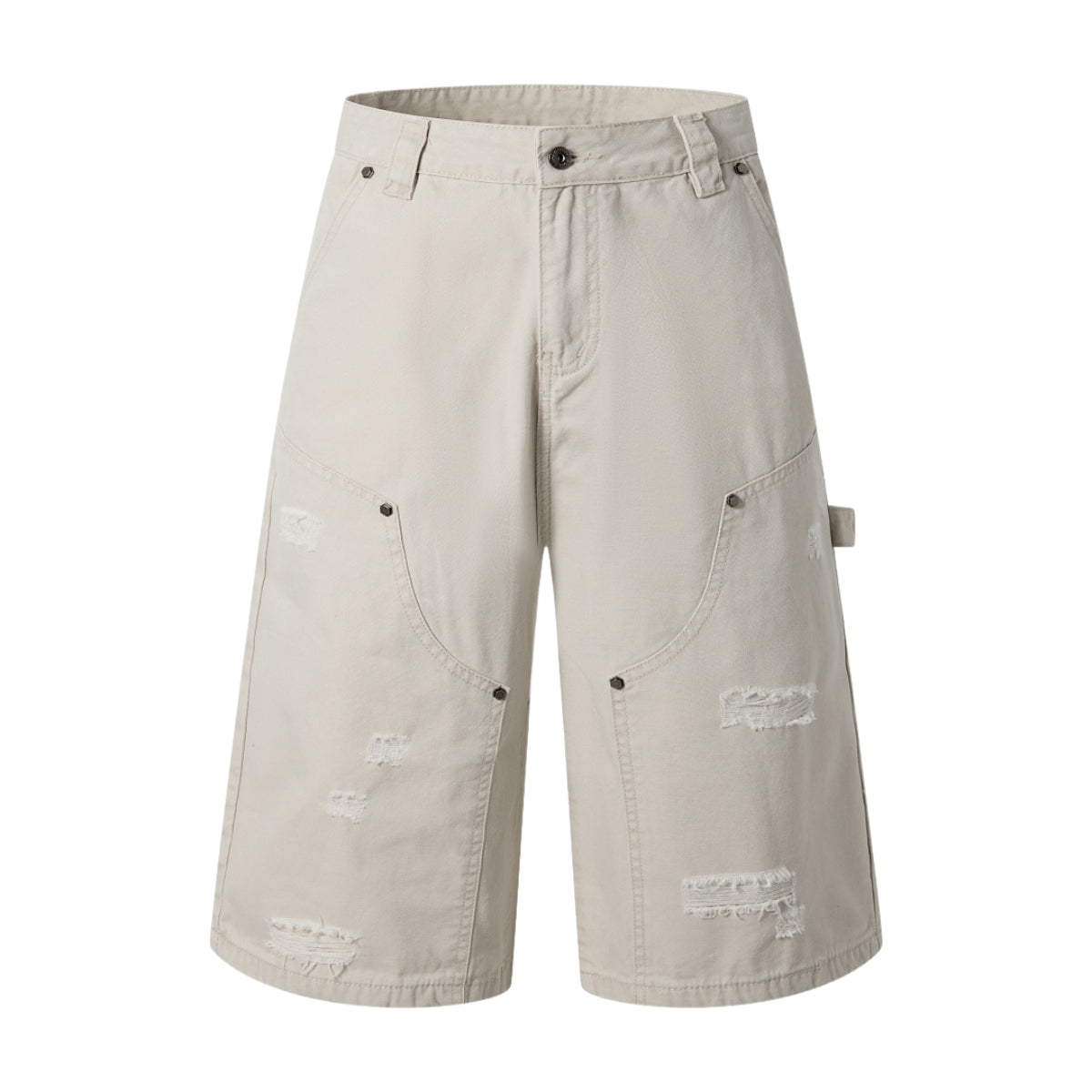 Bermudas con bordado lavado vintage