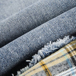 Vintage Distressed Patchwork Denim Jacket