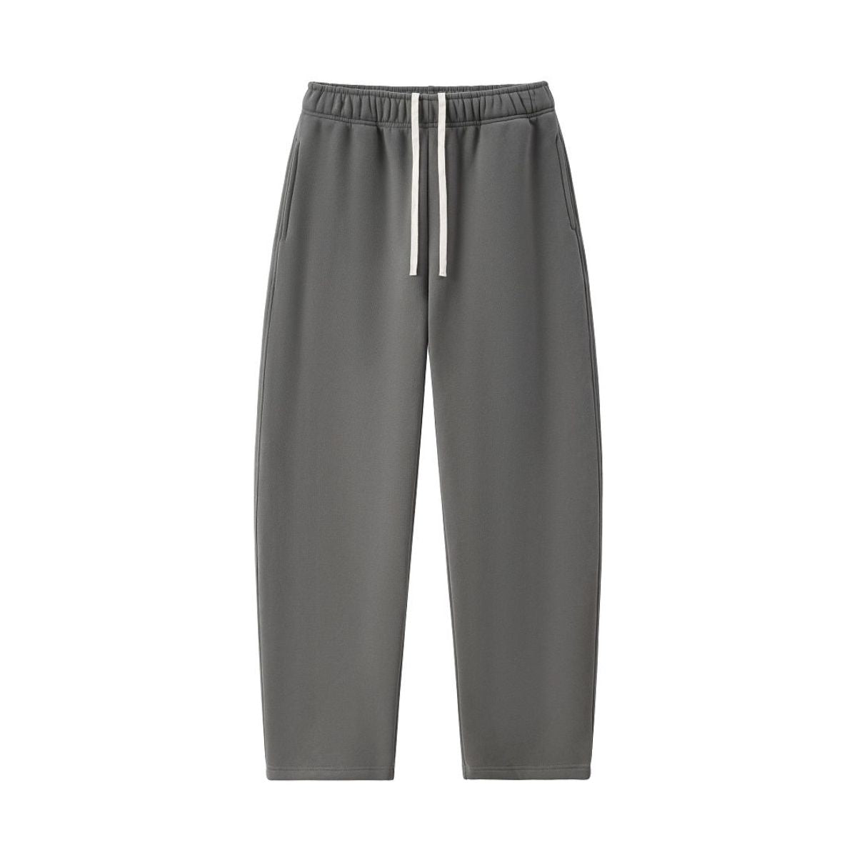 Old‑Money Thick Warm Drawstring Scimitar Wide‑Leg Pants
