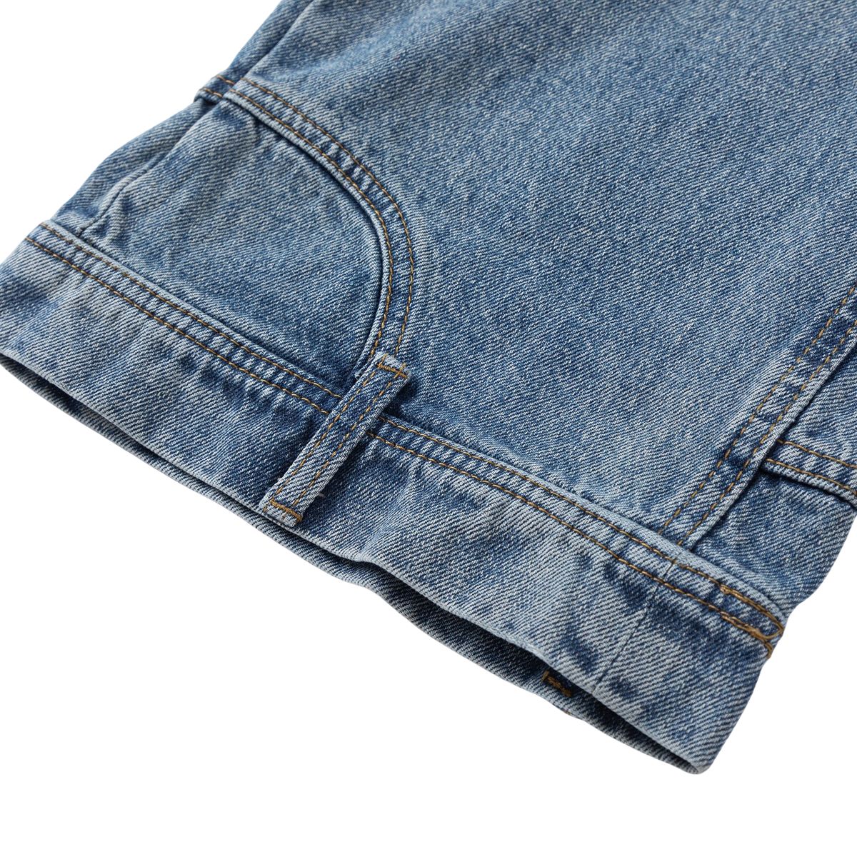 Vintage Washed Reverse Panel Slim Flare Jeans