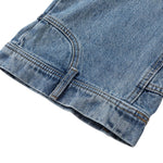 Vintage Washed Reverse Panel Slim Flare Jeans