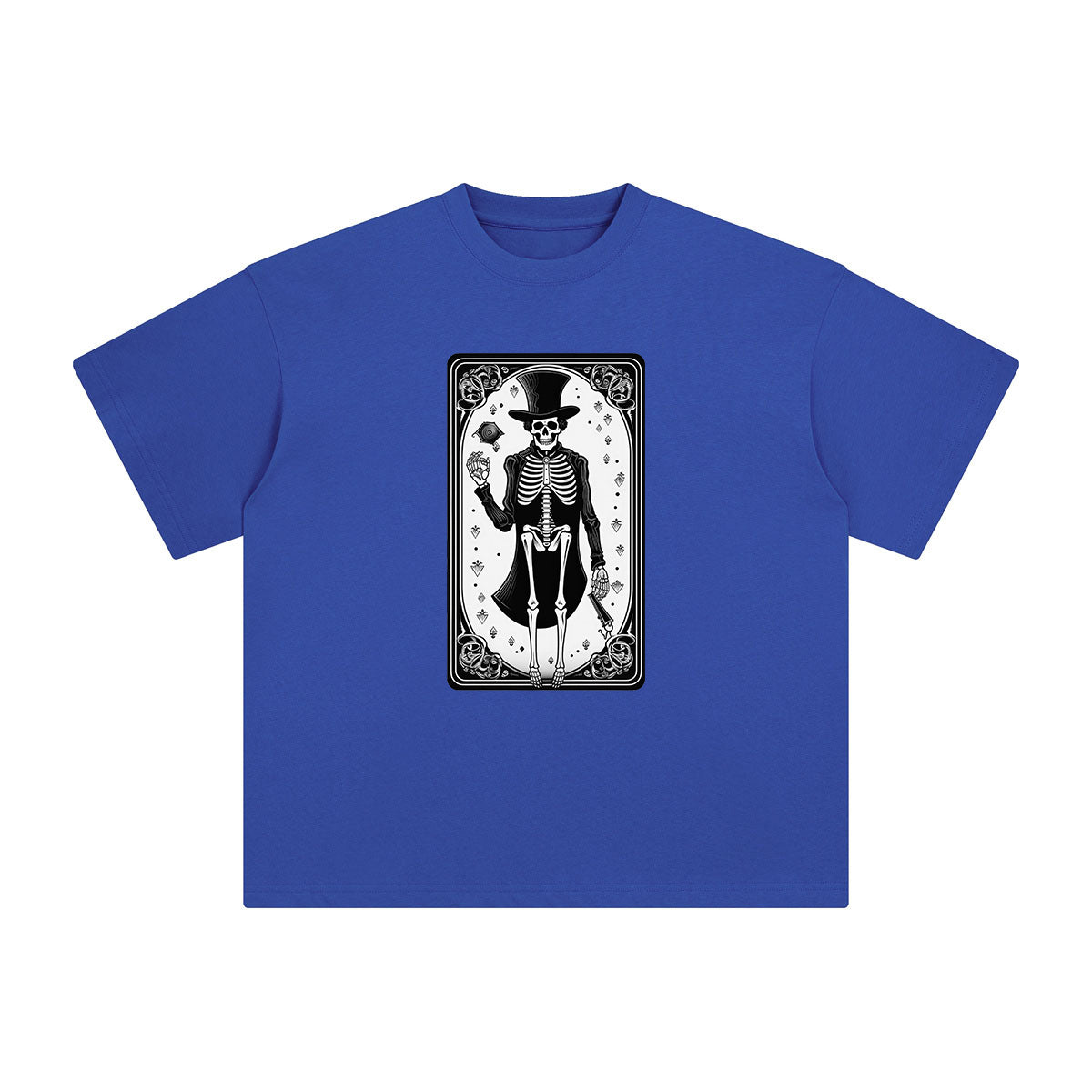 Mystery Skeleton Tarot Card Graphic Tee-INNBLAC Fashion Apparel