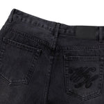 Vintage Washed Slim Flare Jeans
