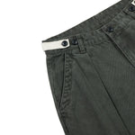 Pearl‑Canvas Martin Dark Green Cargo Pants