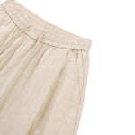 Solid Tint Linen-Blend Barrel Pants