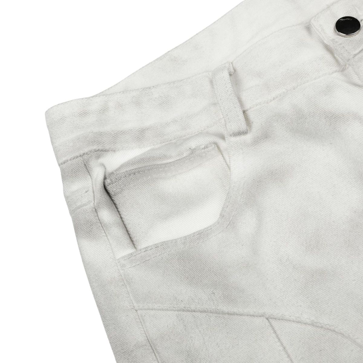 Subculture Strap Design Vibe Dark Micro Flare Denim Jeans