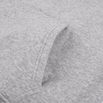 Snow Wash Broken-Seam Color Contrast Webbing Fleece Hoodie