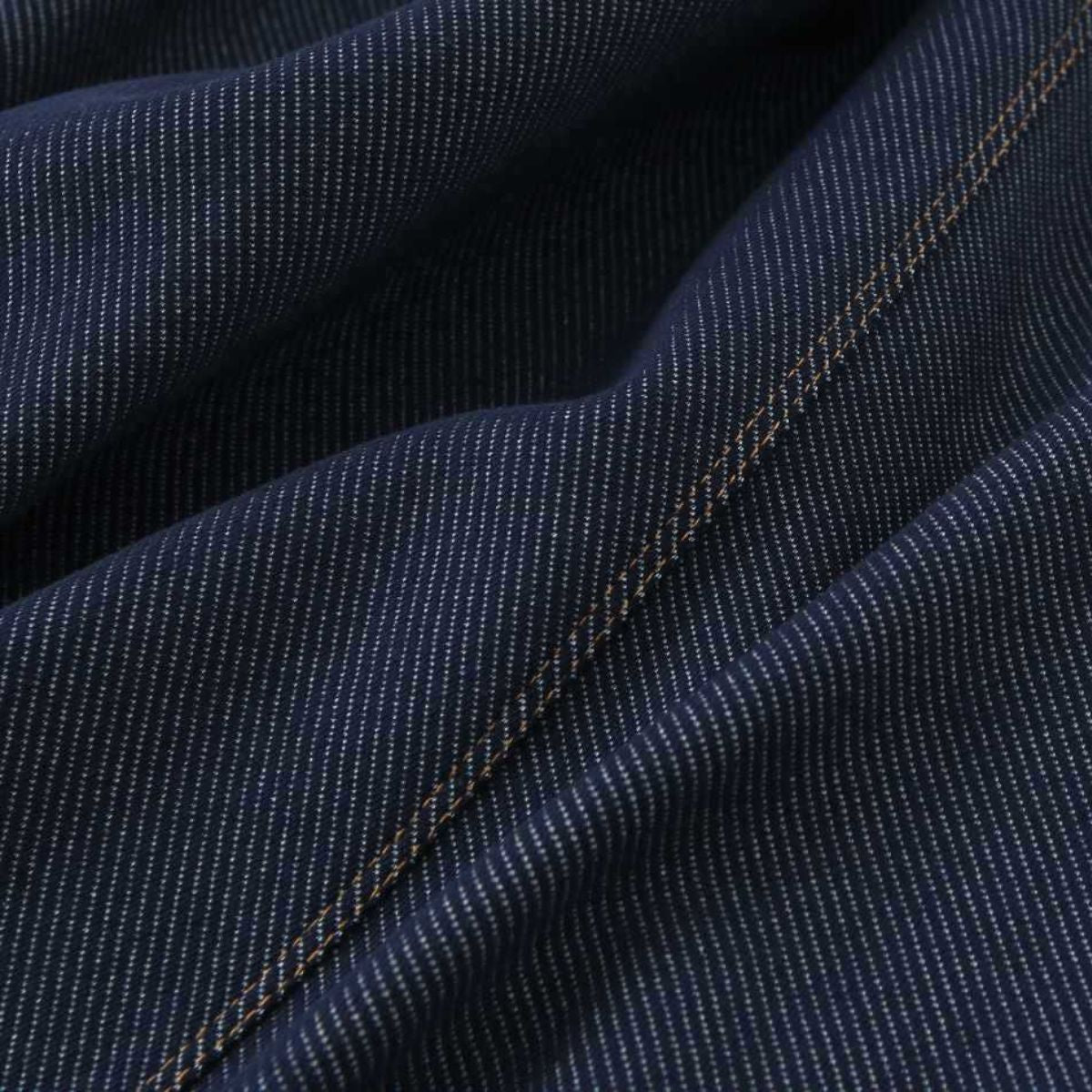 Women's Topstitched Twill Midi Dress