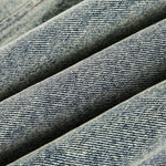 Vintage Streetwear Leopard Print Patchwork Washed Denim Jacket