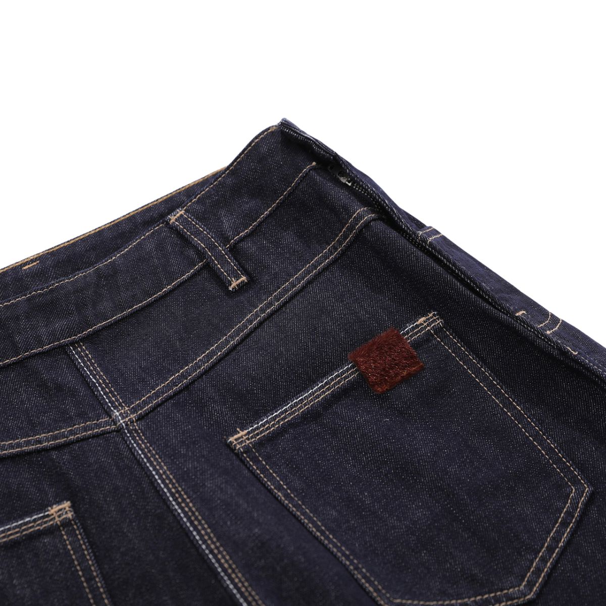 Vintage Washed Asymmetric Side Split Barrel Leg Jeans