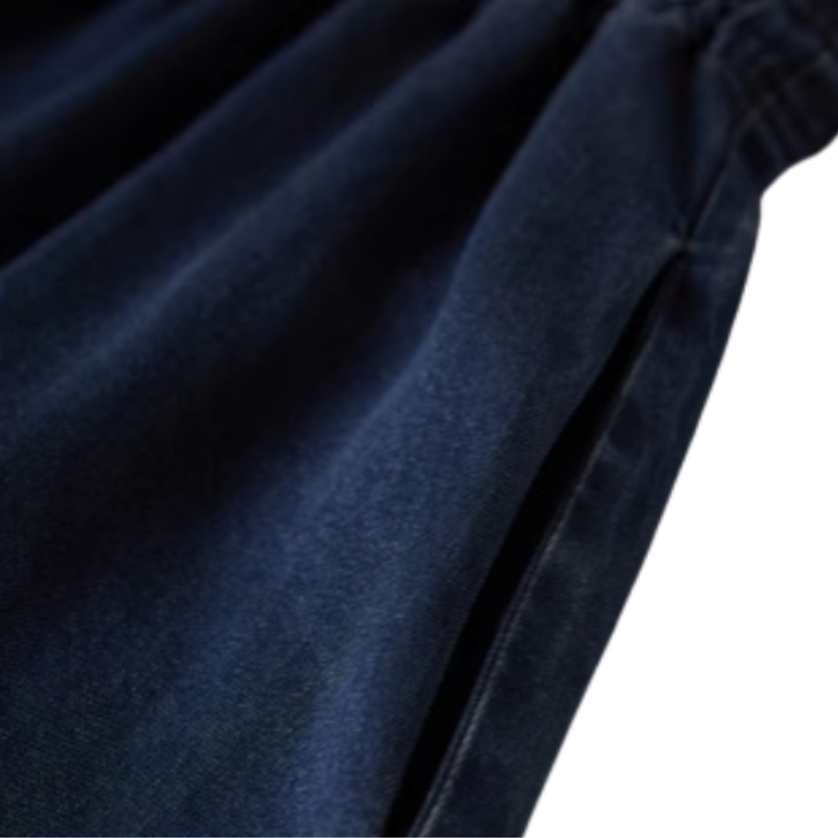 Floral Print Denim Spaghetti-Strap Dress