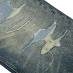 Men's Distressed Gradient Washed Denim Pants Loose Punk Street