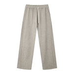 Quiet Luxury Old Money Seam‑Detail Loose Straight‑Leg Casual Pants