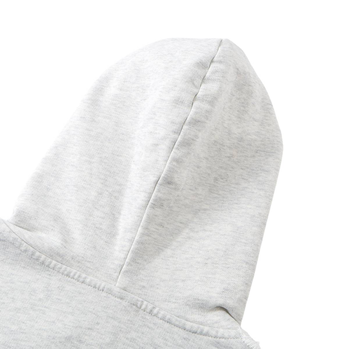 Washed Raw Edge Double Slider Zip Hoodie