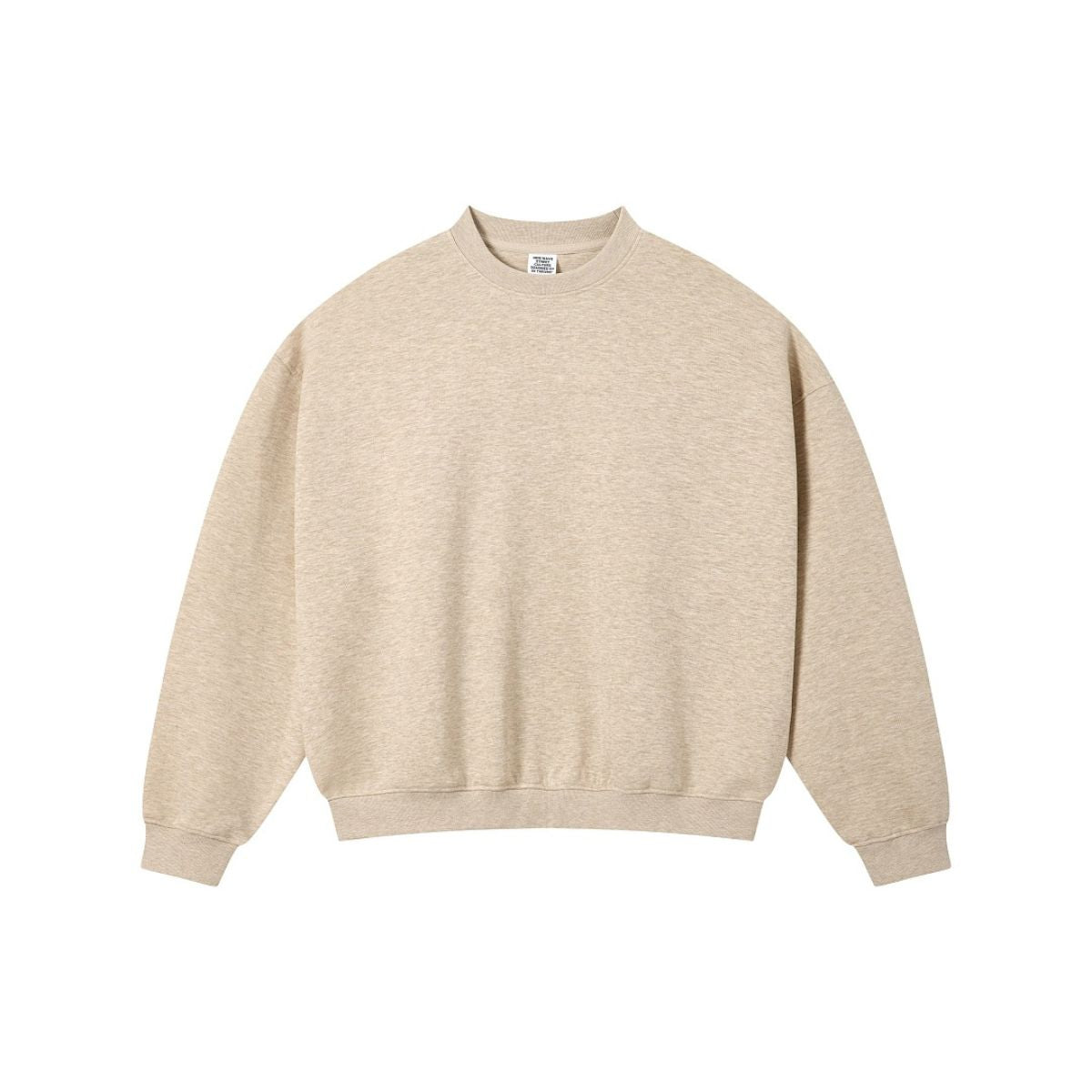 Loose Drop Shoulder Crew Neck Sweatshirt Casual Pullover
