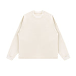 Washed Waffle Cotton Raglan Long Sleeve Tee 340G