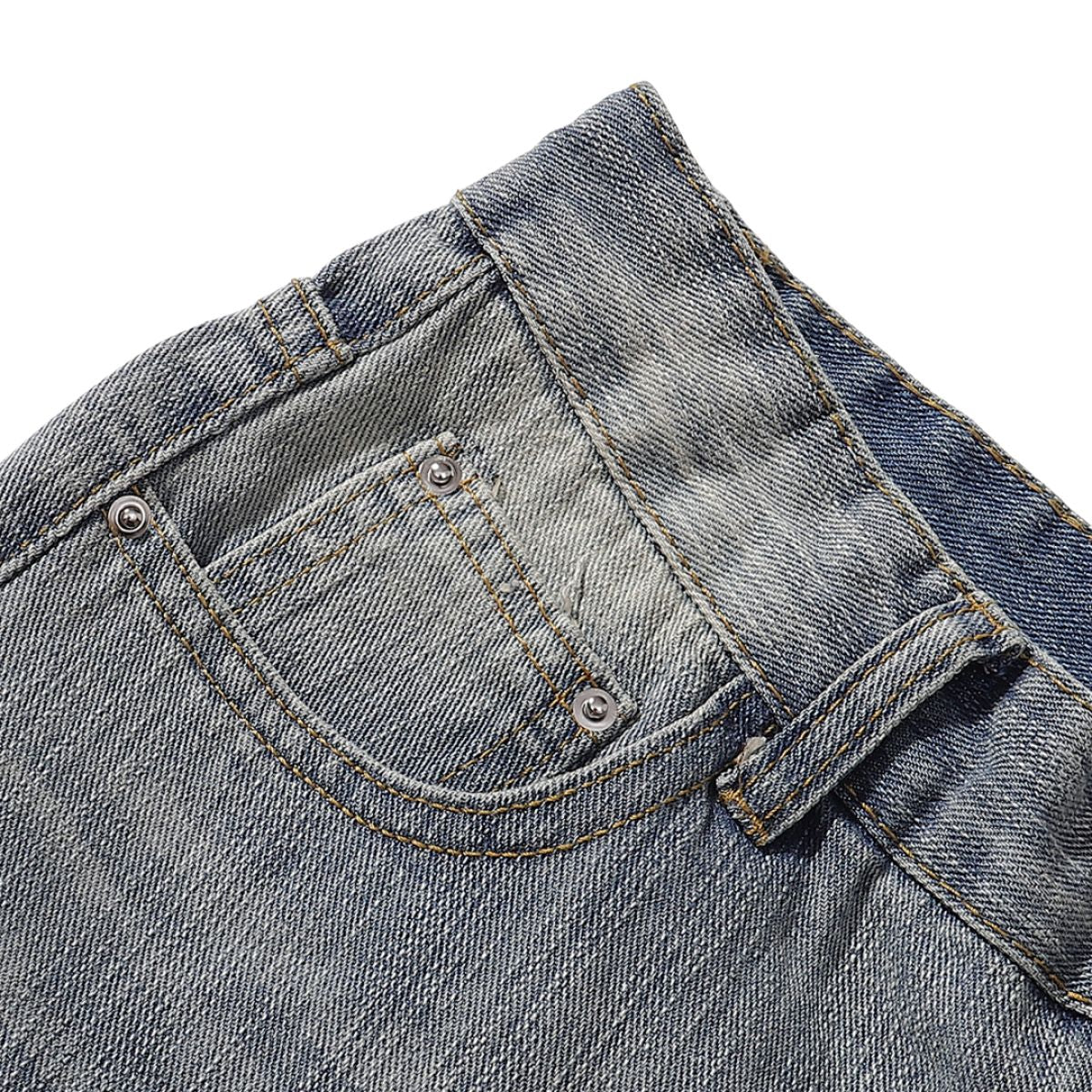Vintage Slub Denim Barrel Leg Jeans
