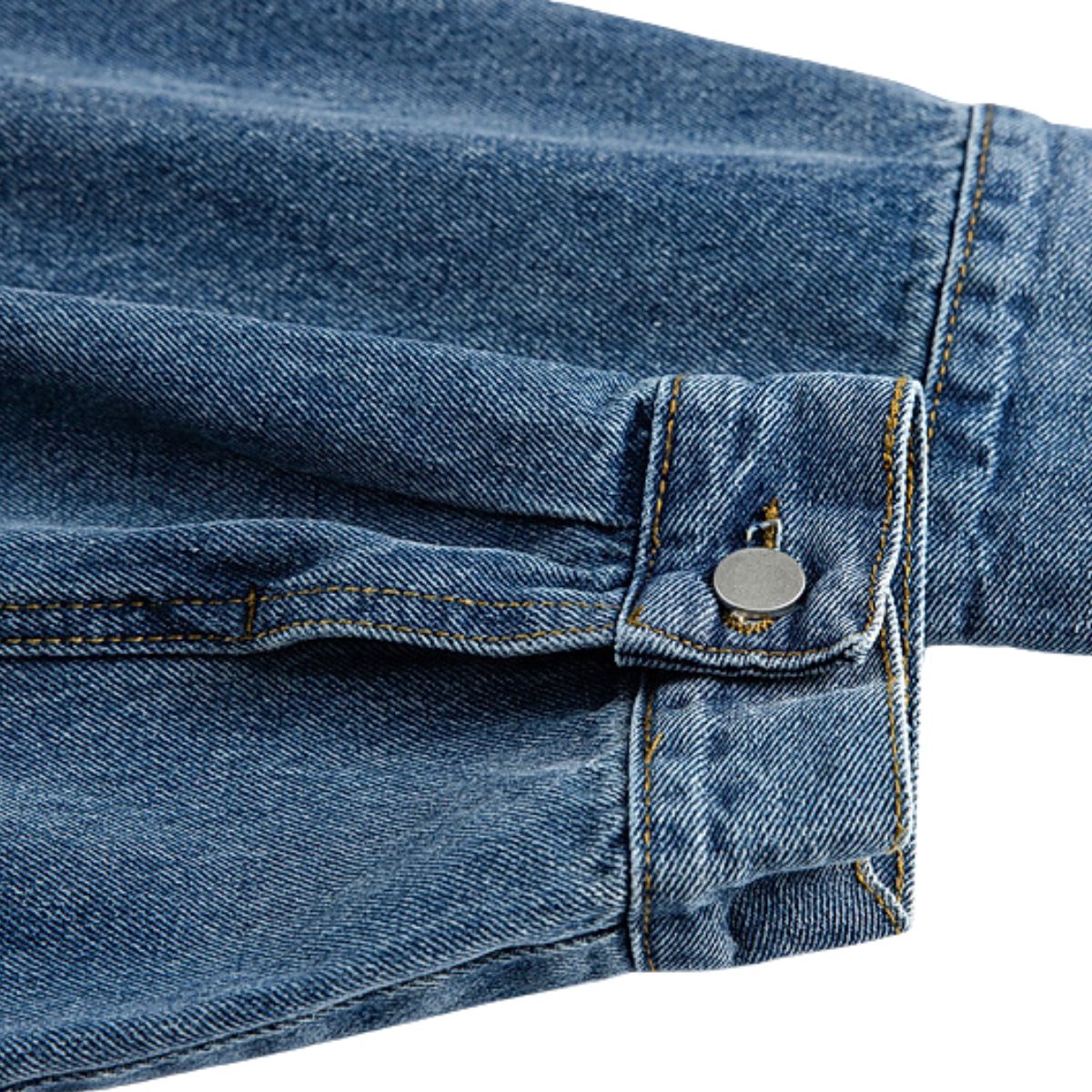 Men's Heavy Washed Vintage Loose Large Size Denim Jacket