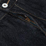 Men's Original Denim Loose Wide-Leg Straight Pants with Contrast Stitching