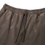Heavy Paint‑Splatter Worn‑Distressed Straight‑Leg Pants