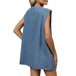 Shorts vaqueros con mariposas bordadas y adornados con perlas