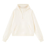 Old Money Drop‑Shoulder Loose V‑Neck Hoodie