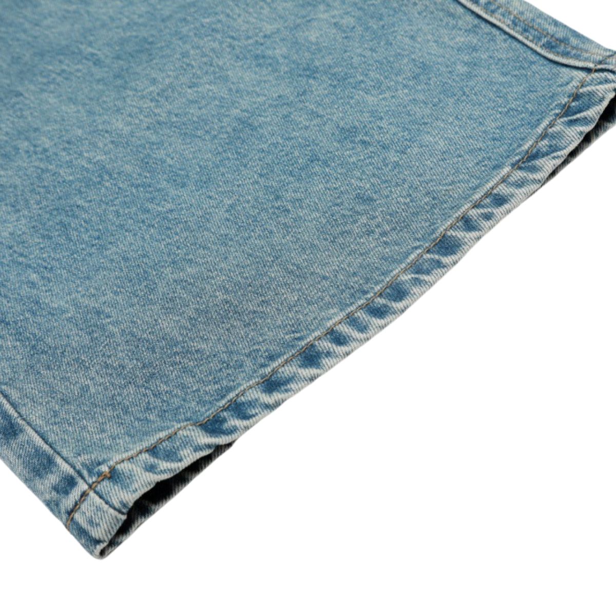 Men's Washed Denim Punk Wide-Leg Work Pants