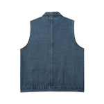 Classic Blue Washed Denim Vest