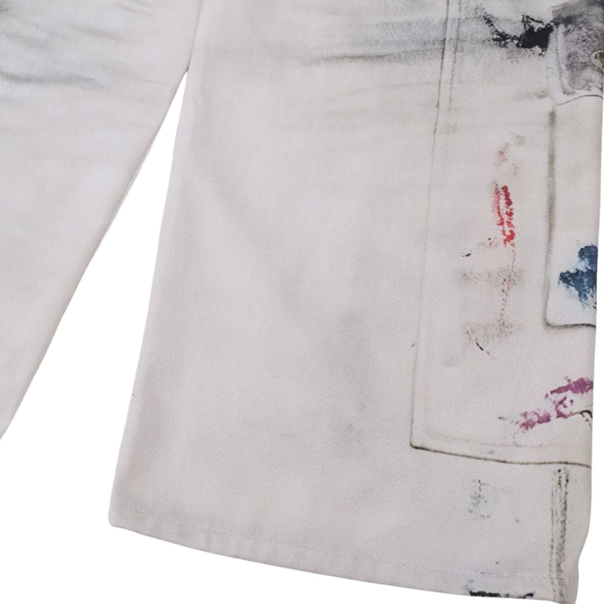 Smoke Rise Paint Splatter Streetwear Baggy Jeans