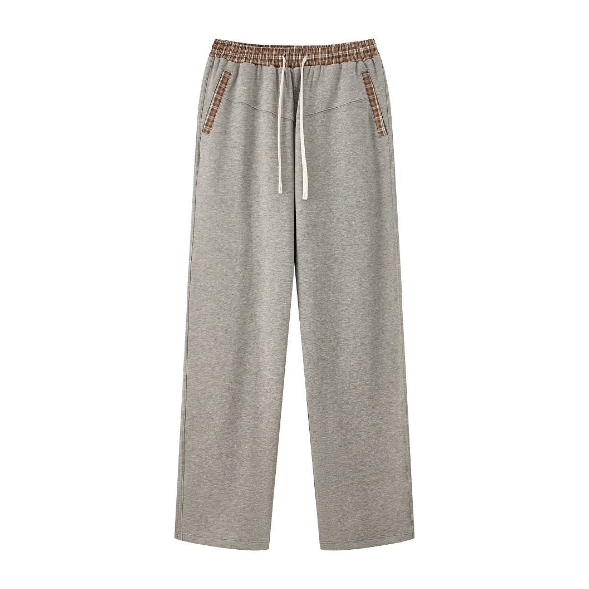 Quiet‑Luxury Old‑Money Heather Contrast Trousers