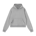 Washed Distressed Loose Casual Hoodie