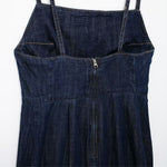 Indigo Spaghetti Straps Denim Maxi Dress
