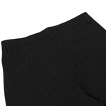 Washed Stripe Plaid Belt Relaxed Pants