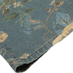 Smoke Rise Wide Leg Floral Print Denim Pants