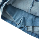 Cross Belt Cargo Denim Mini Skort