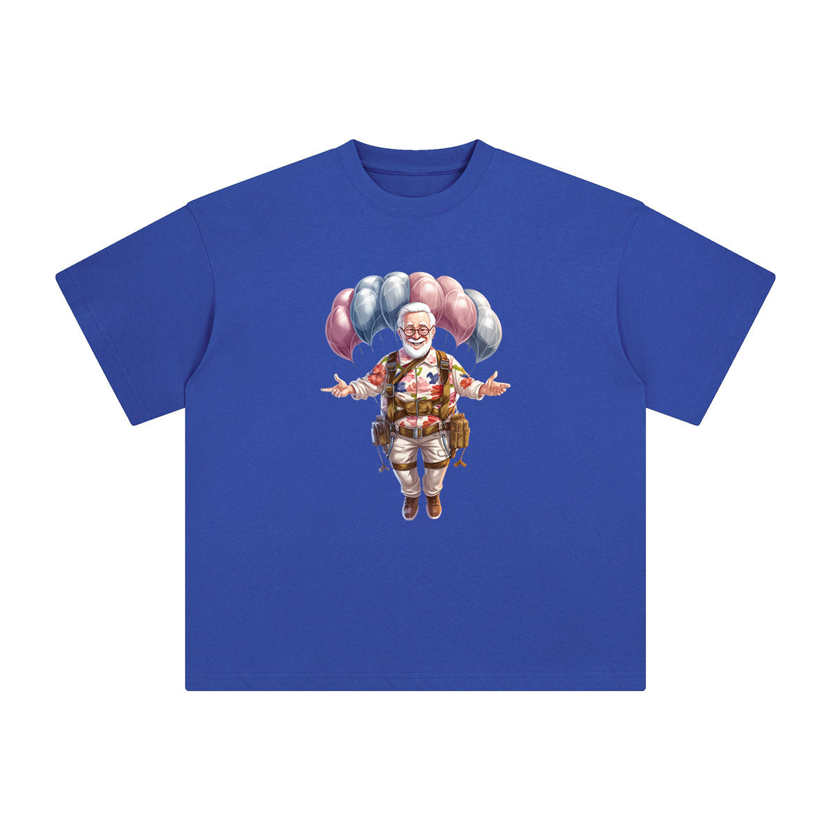 Grandpa Parachute Graphic Tee-INNBLAC Fashion Apparel