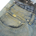 Streetwear Washed Distressed Straight Leg Jeans