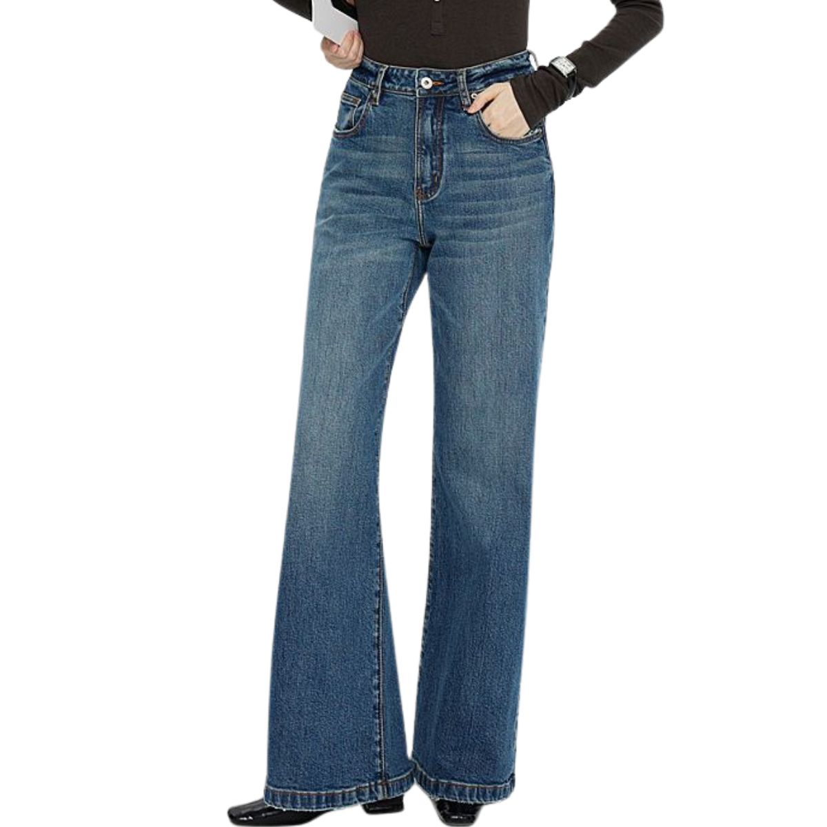 Risen Women's High-Rise Bootcut Jeans