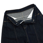 Patchwork Wide-Leg Cropped Denim Jeans