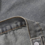 Shorts vaqueros con mariposas bordadas y adornados con perlas