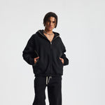 Special Stitch Bound Seam Zip Up Hoodie